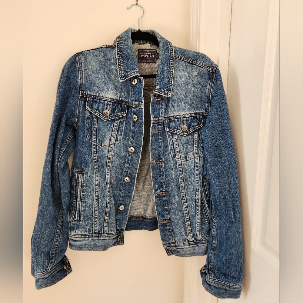 Topman Blue Denim Jacket Unisex